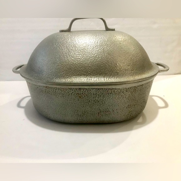 Vintage Silver Seal Aluminum Roaster Dutch Oven Cookware Pot And Lid - Picture 1 of 12